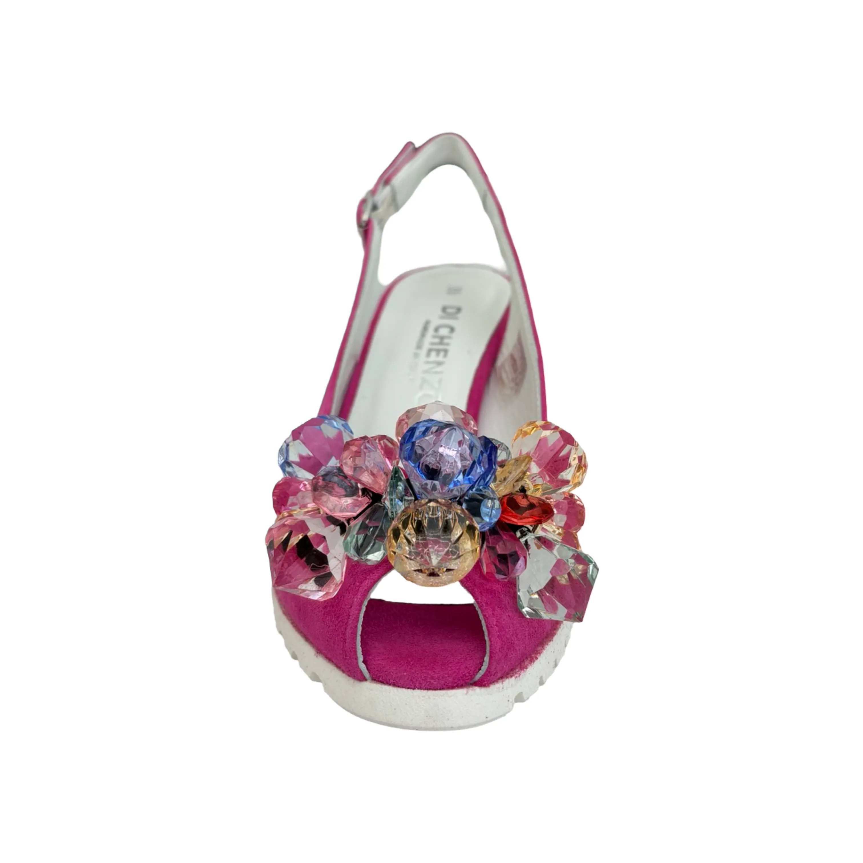 11025 Pink/Jewel Wedge Sandal