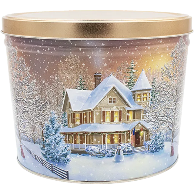 2 Gallon - Home For The Holidays Christmas Tin