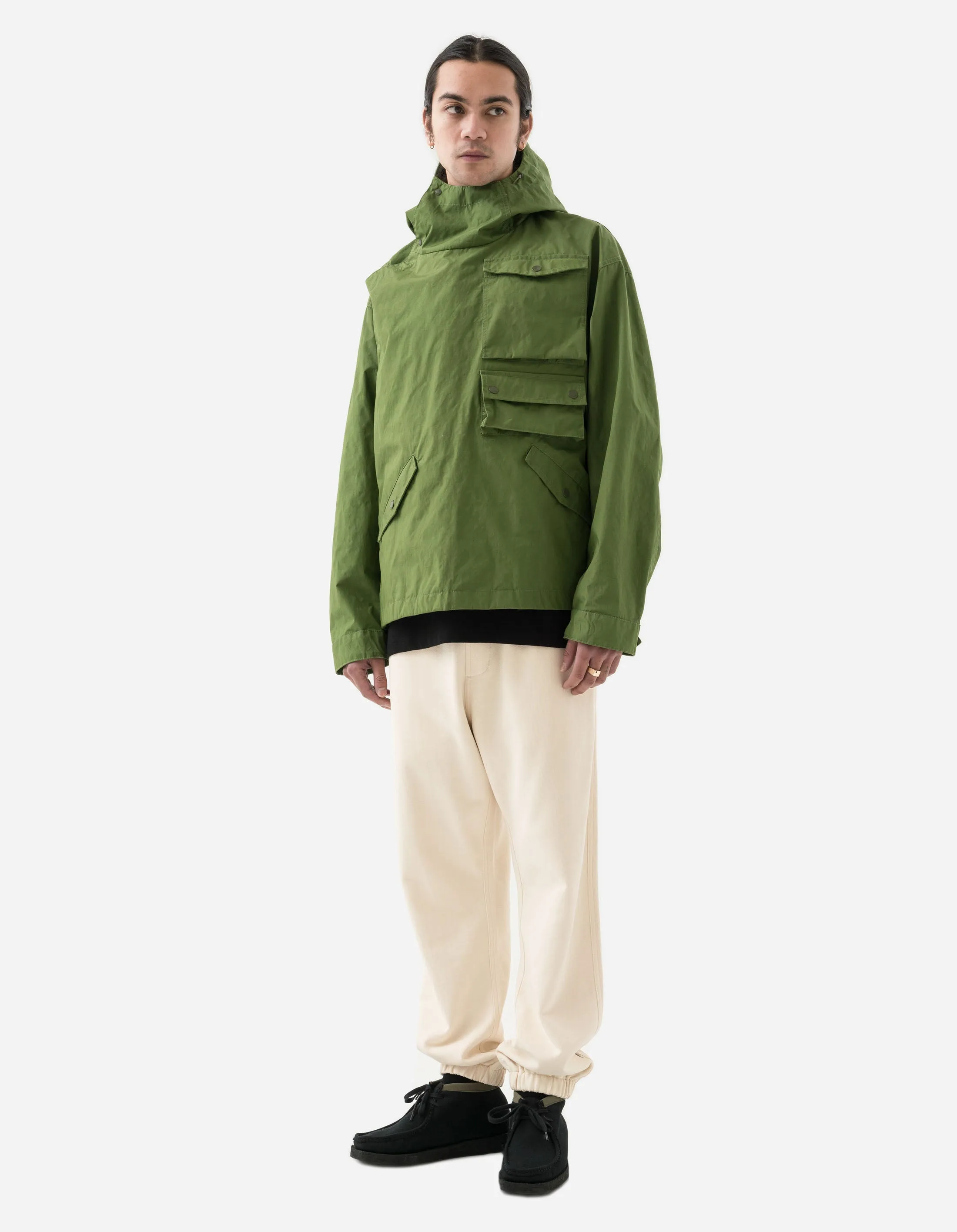 5033 Oversized Monk Snoparka Green Shoot