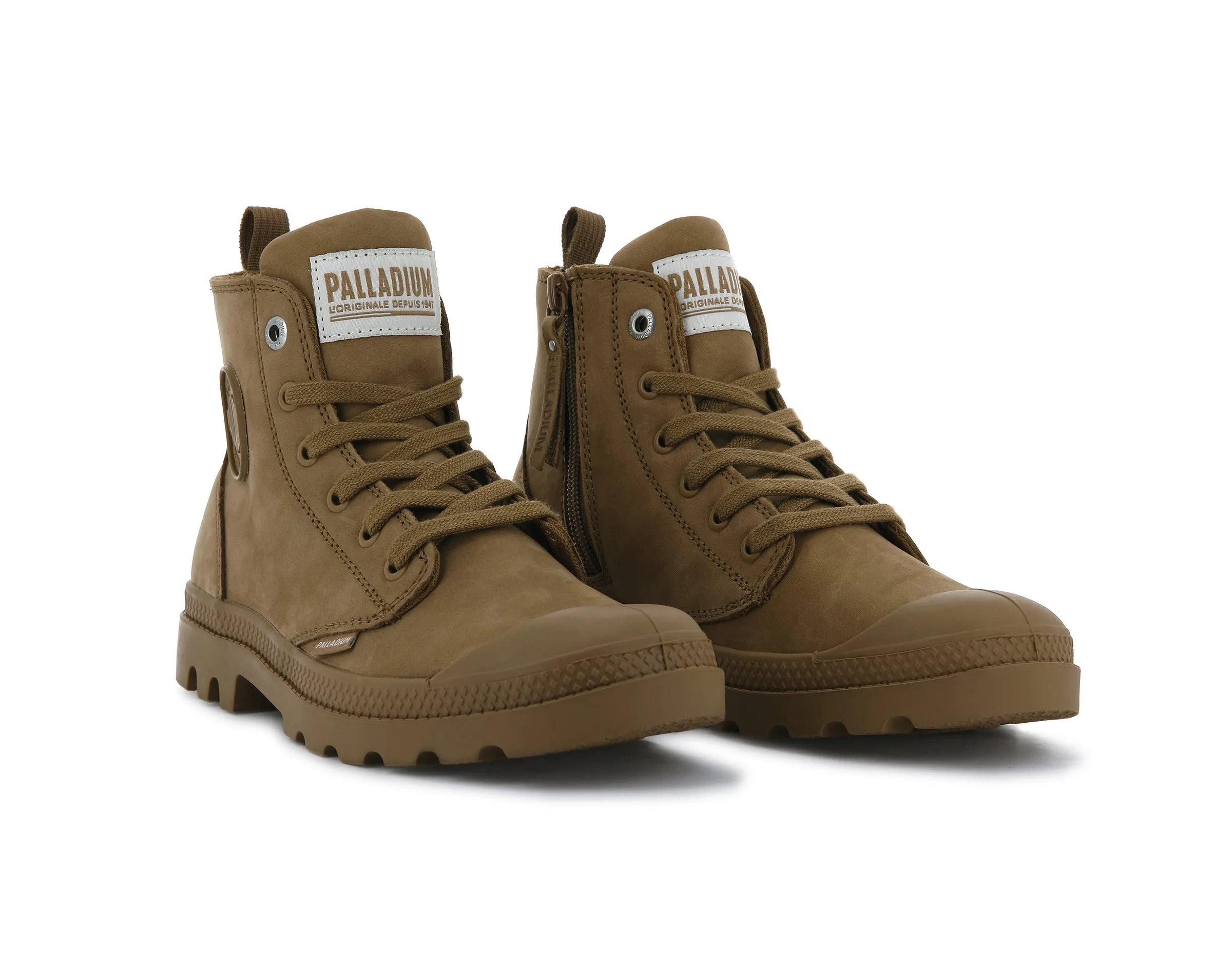 96440-252-M | PAMPA HI ZIP NUBUCK | DEAR BROWN