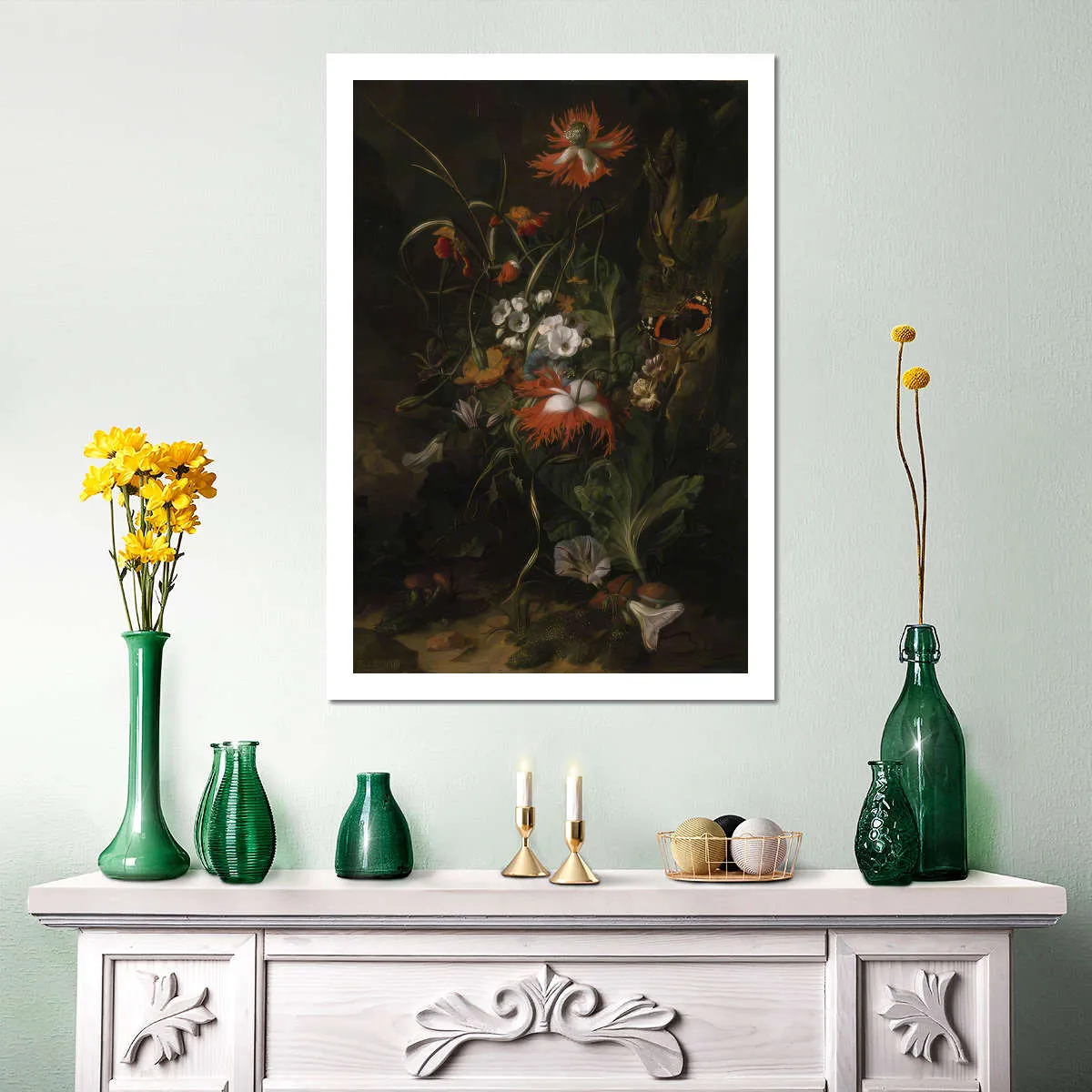 A Forest Floor - Still Life Of Flowers Wall Art