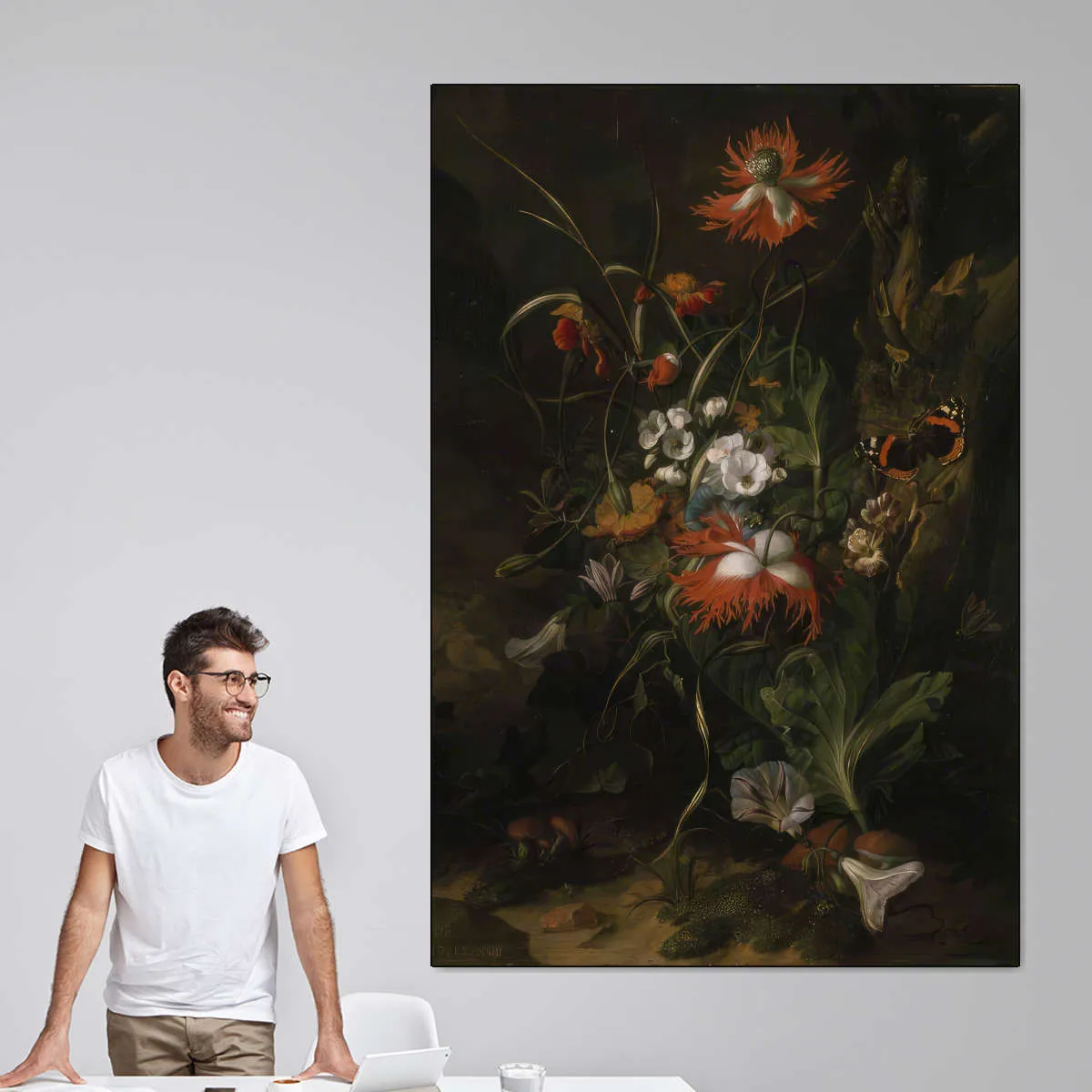 A Forest Floor - Still Life Of Flowers Wall Art