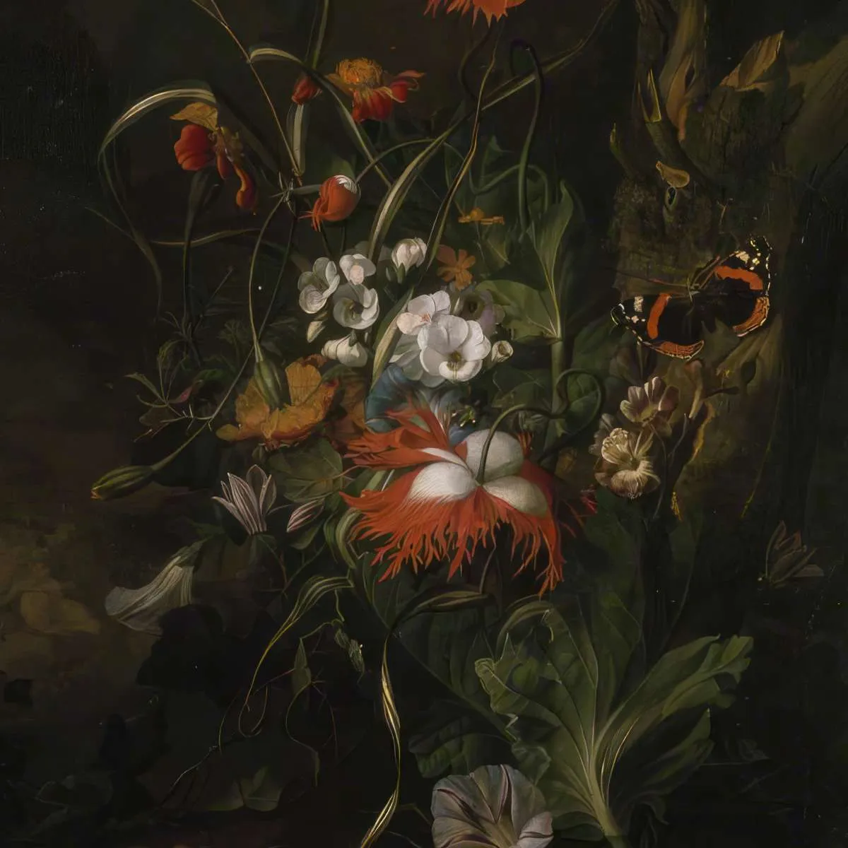 A Forest Floor - Still Life Of Flowers Wall Art