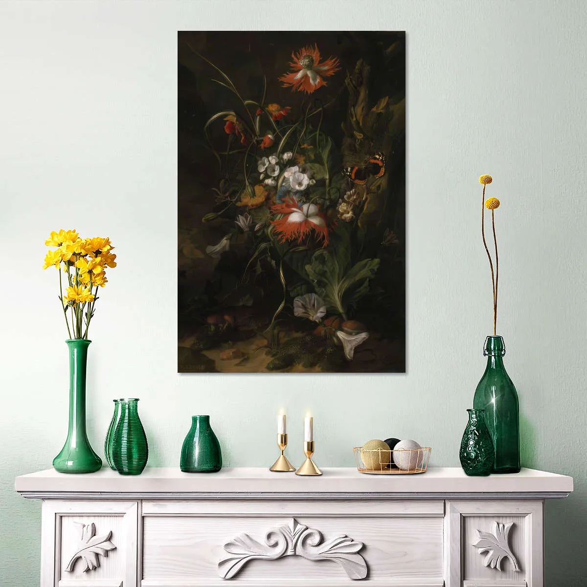 A Forest Floor - Still Life Of Flowers Wall Art