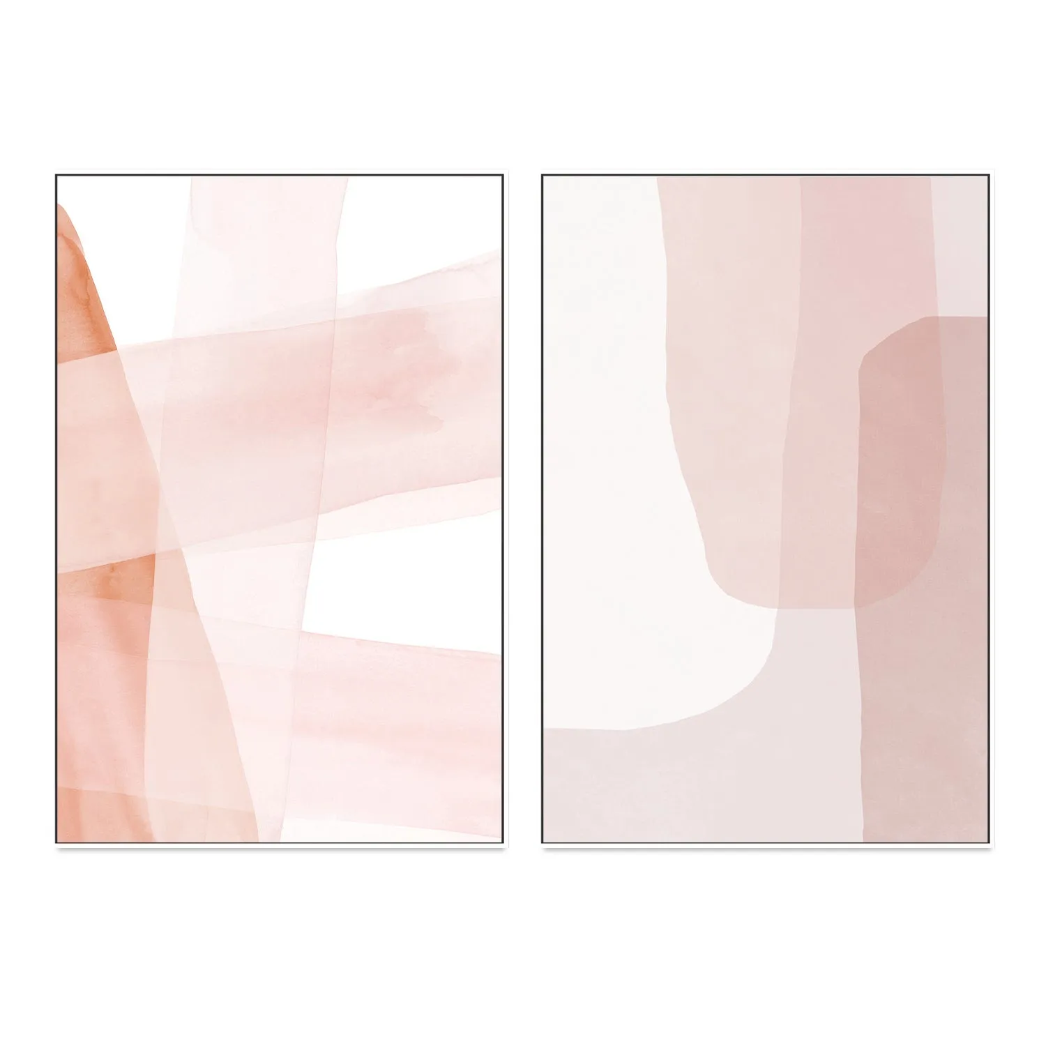 Abstract Blush Copper Stripes , By Dear Musketeer Studio