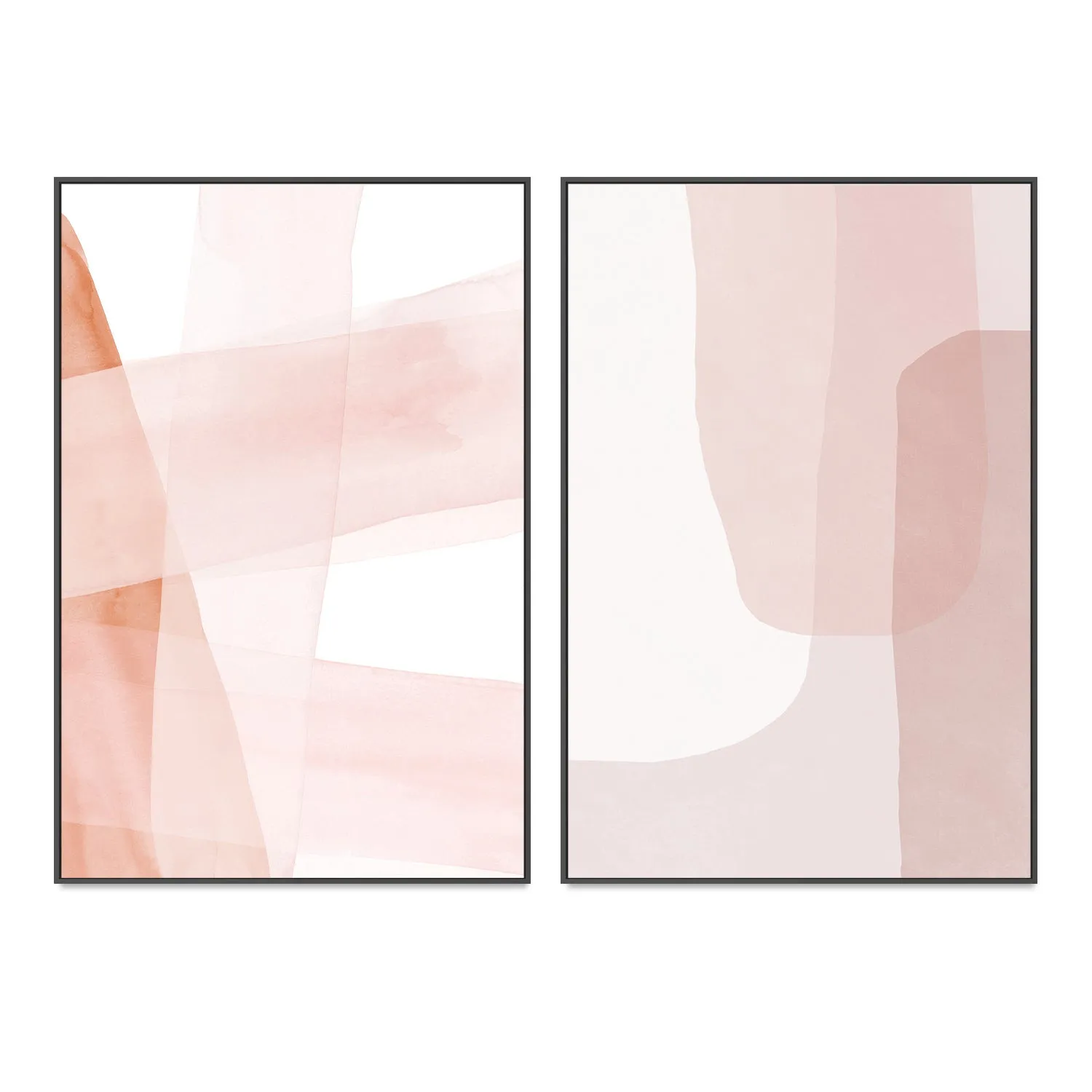 Abstract Blush Copper Stripes , By Dear Musketeer Studio