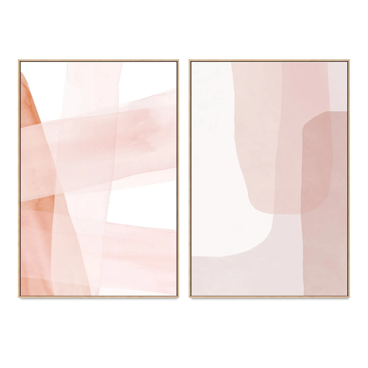 Abstract Blush Copper Stripes , By Dear Musketeer Studio