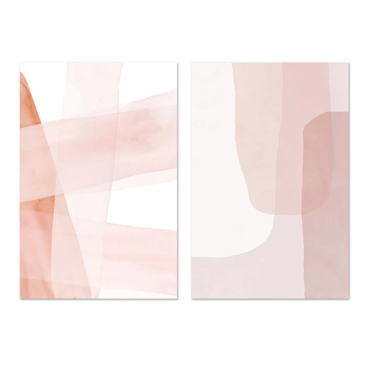 Abstract Blush Copper Stripes , By Dear Musketeer Studio