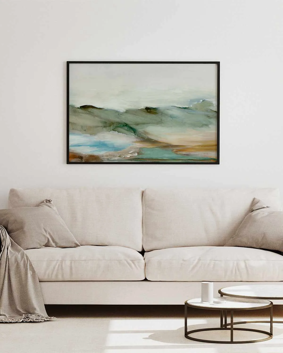 Abstract Landscape | Framed Canvas Art Print