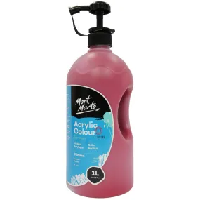 Acrylic Colour Signature 1L (33.8 US fl.oz) Bottle - Crimson