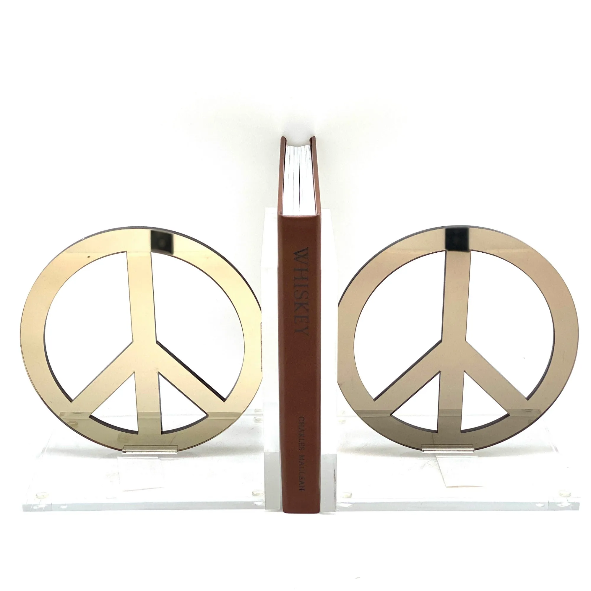 Acrylic Peace Bookends