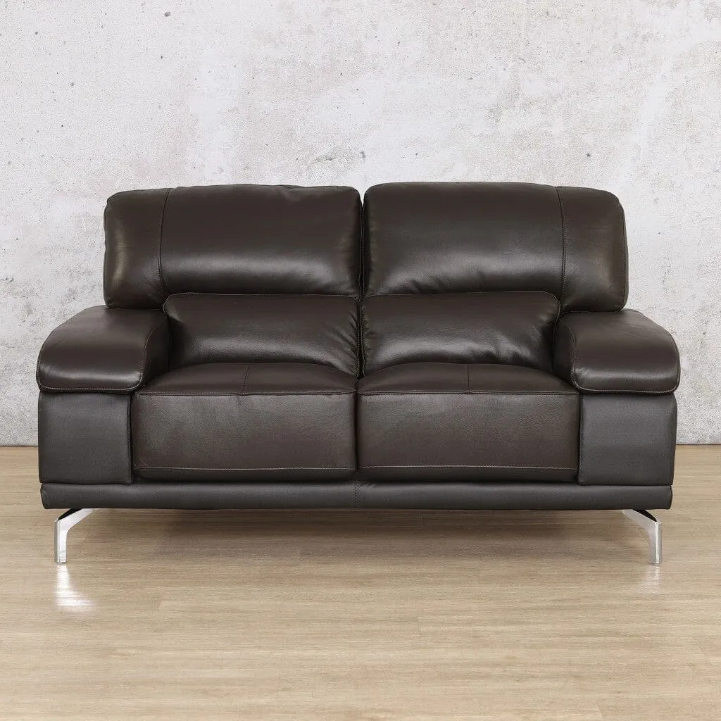 Adaline 2 Seater Leather Sofa