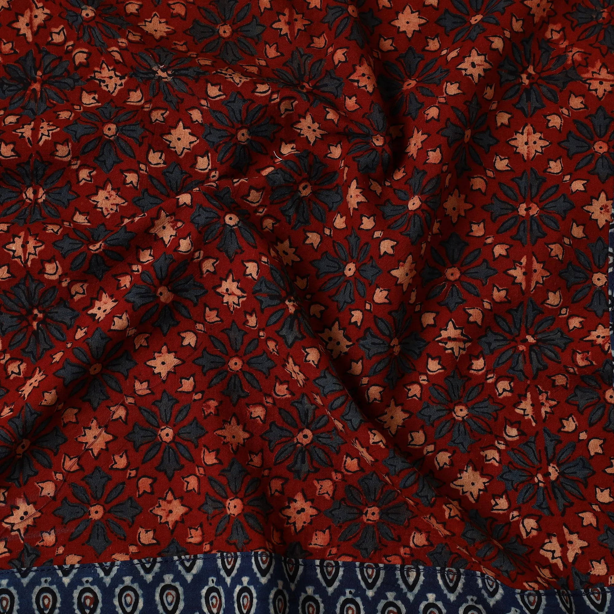 Ajrakh Block Printed Cotton Bandana