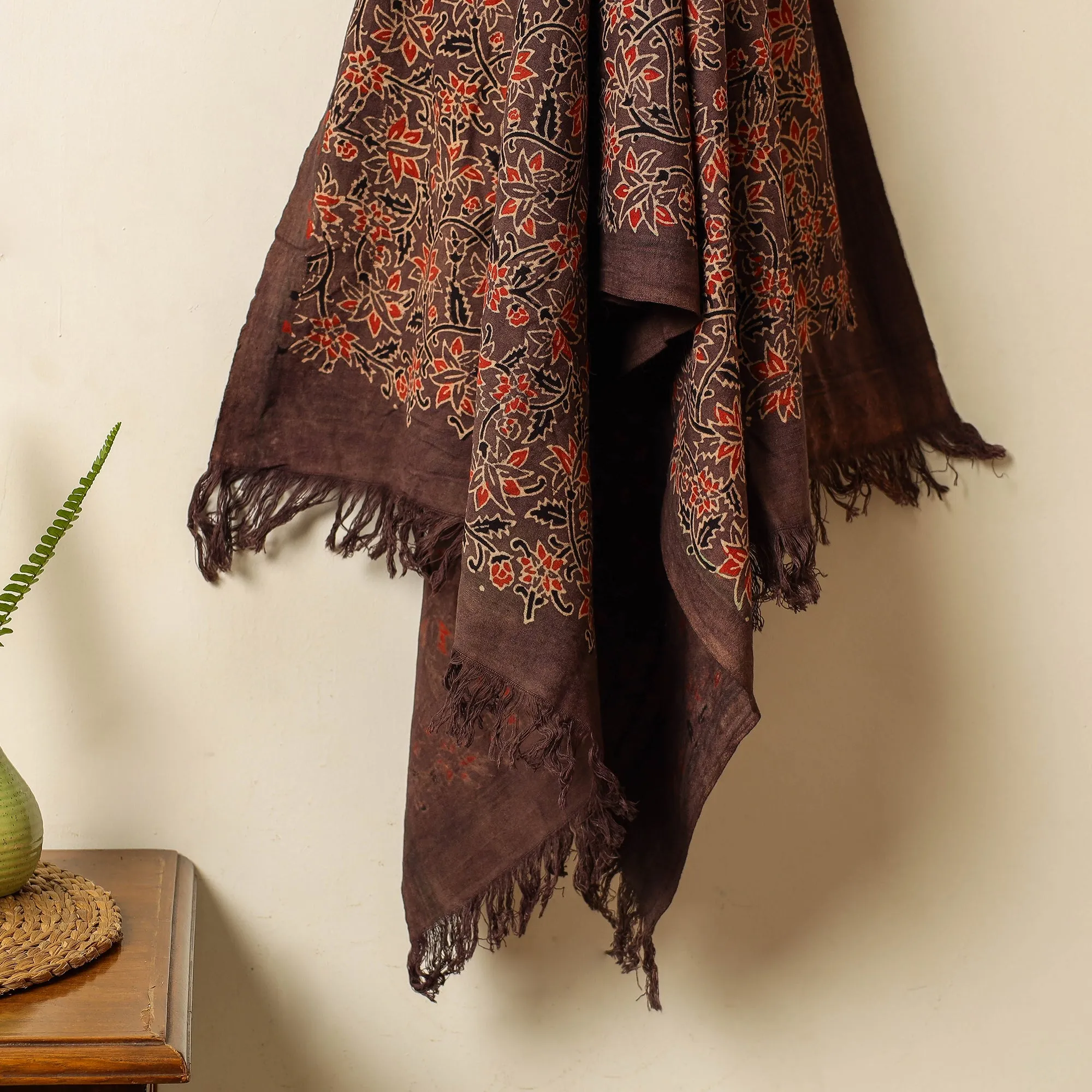 Ajrakh Block Printed Handloom Cotton Towel