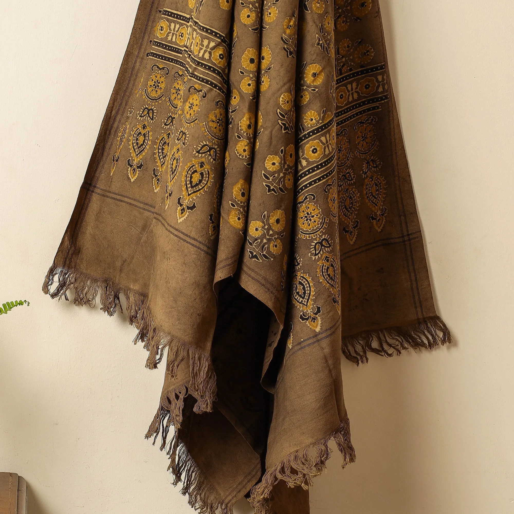 Ajrakh Block Printed Handloom Cotton Towel