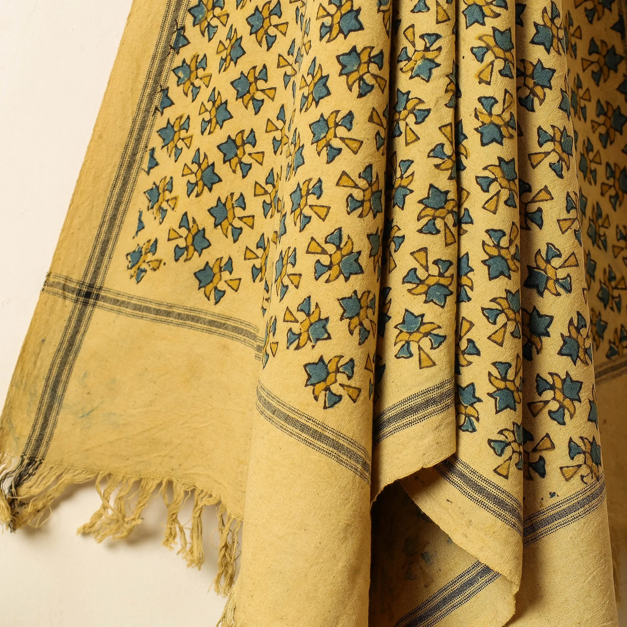 Ajrakh Block Printed Handloom Cotton Towel