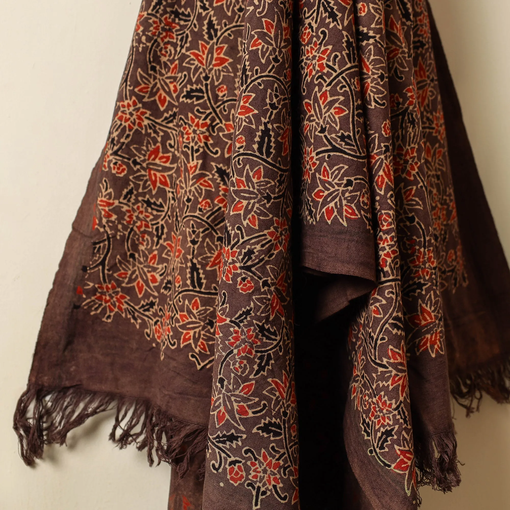 Ajrakh Block Printed Handloom Cotton Towel