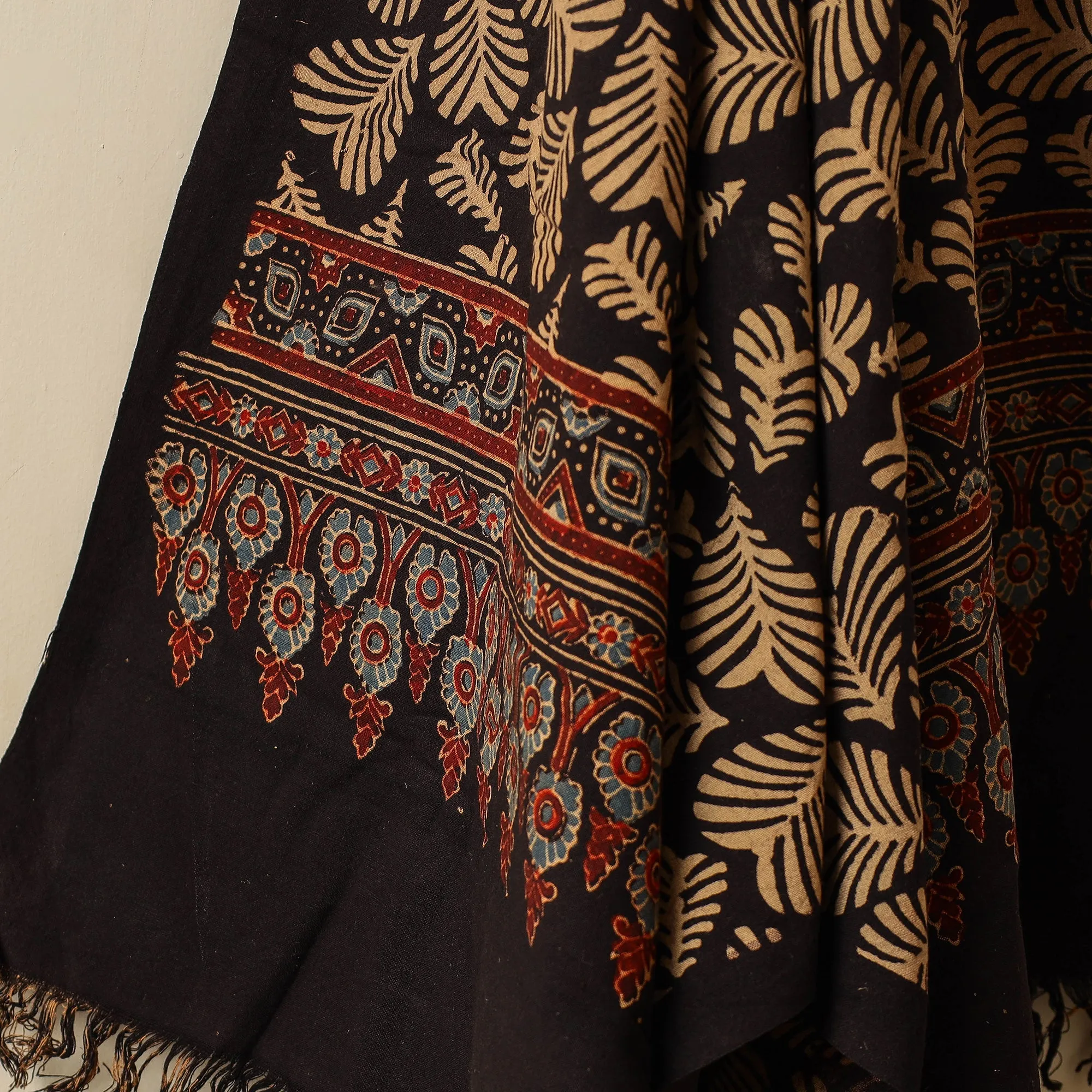 Ajrakh Block Printed Handloom Cotton Towel