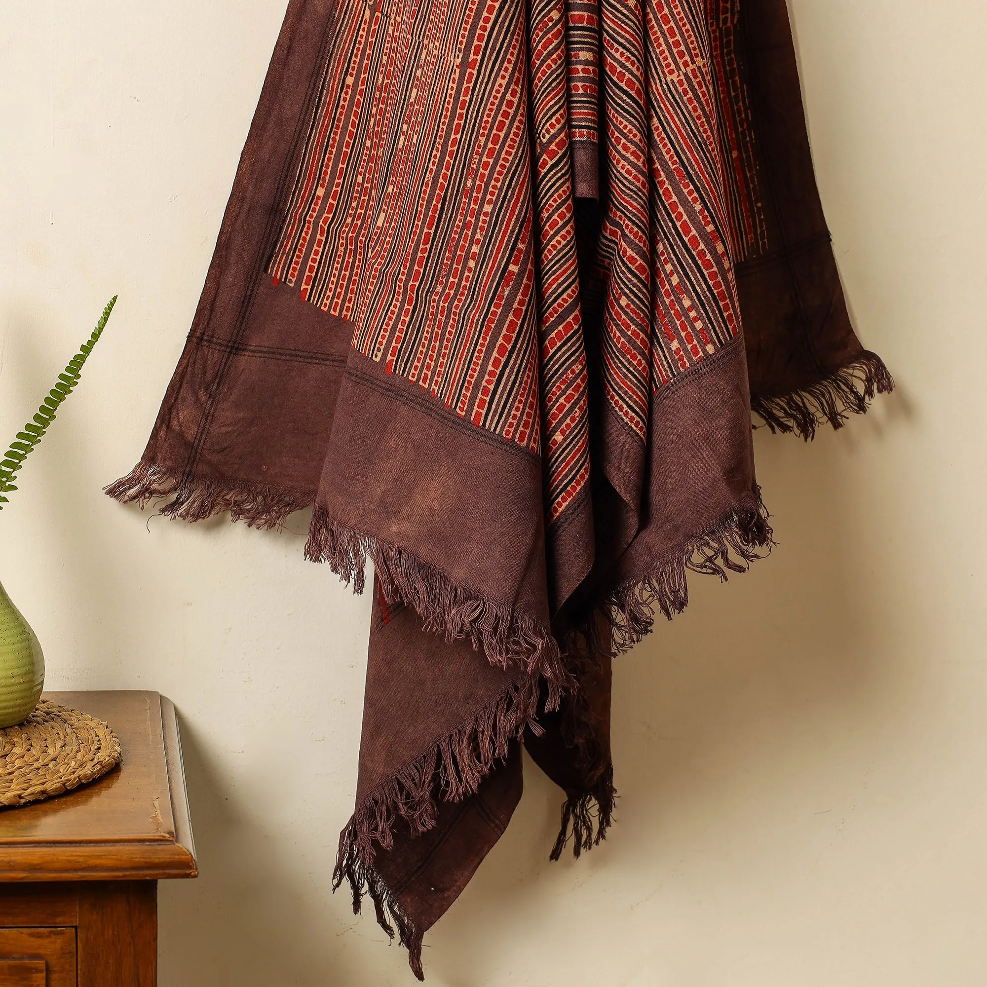 Ajrakh Block Printed Handloom Cotton Towel