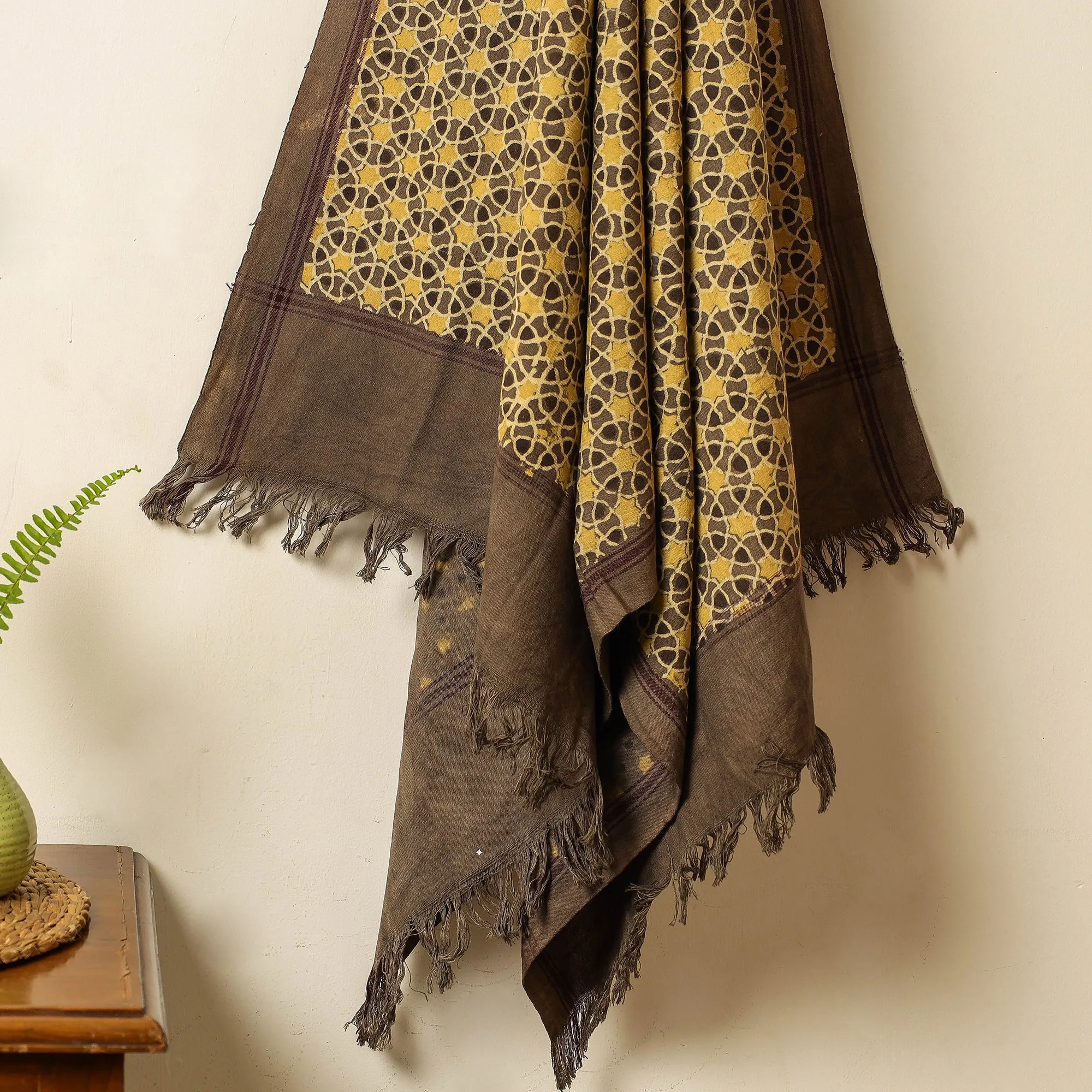 Ajrakh Block Printed Handloom Cotton Towel