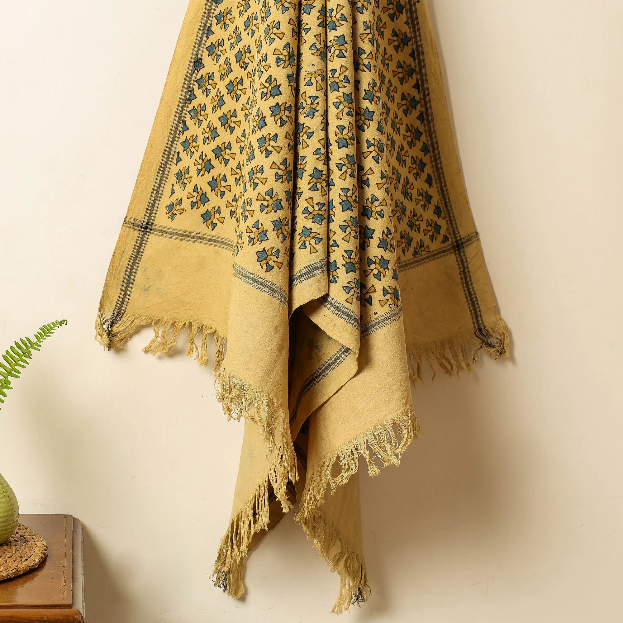 Ajrakh Block Printed Handloom Cotton Towel