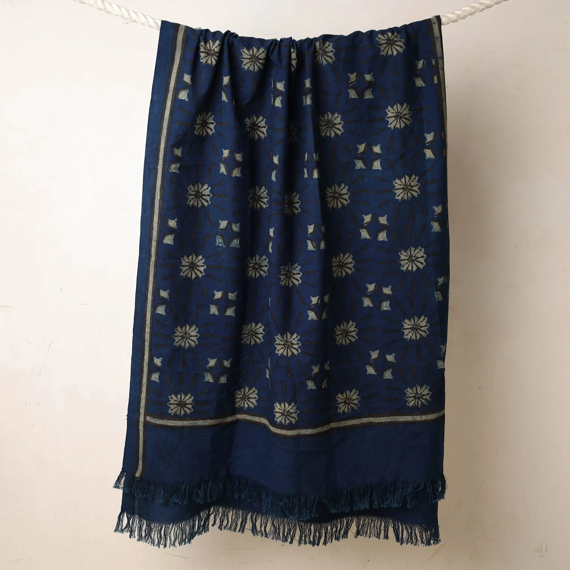 Akola Block Printed Pure Handloom Cotton Towel