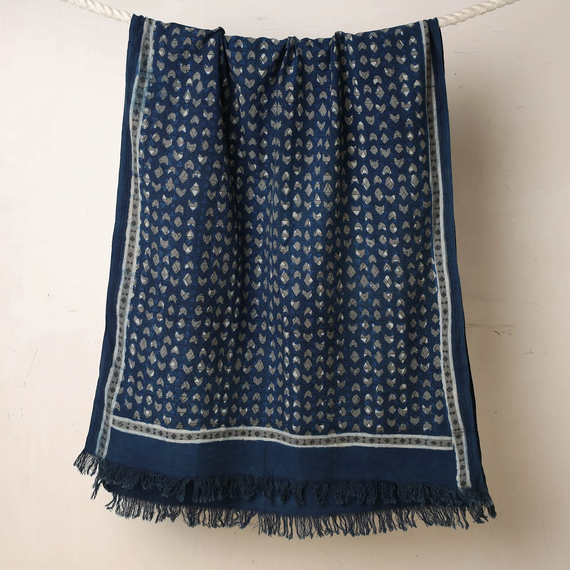 Akola Block Printed Pure Handloom Cotton Towel