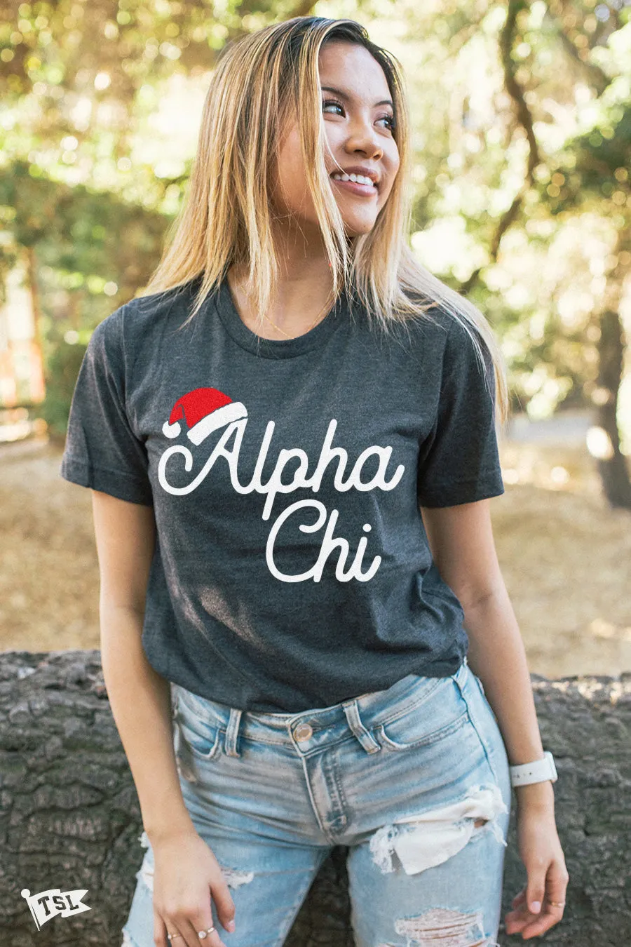 Alpha Chi Omega Santa Tee