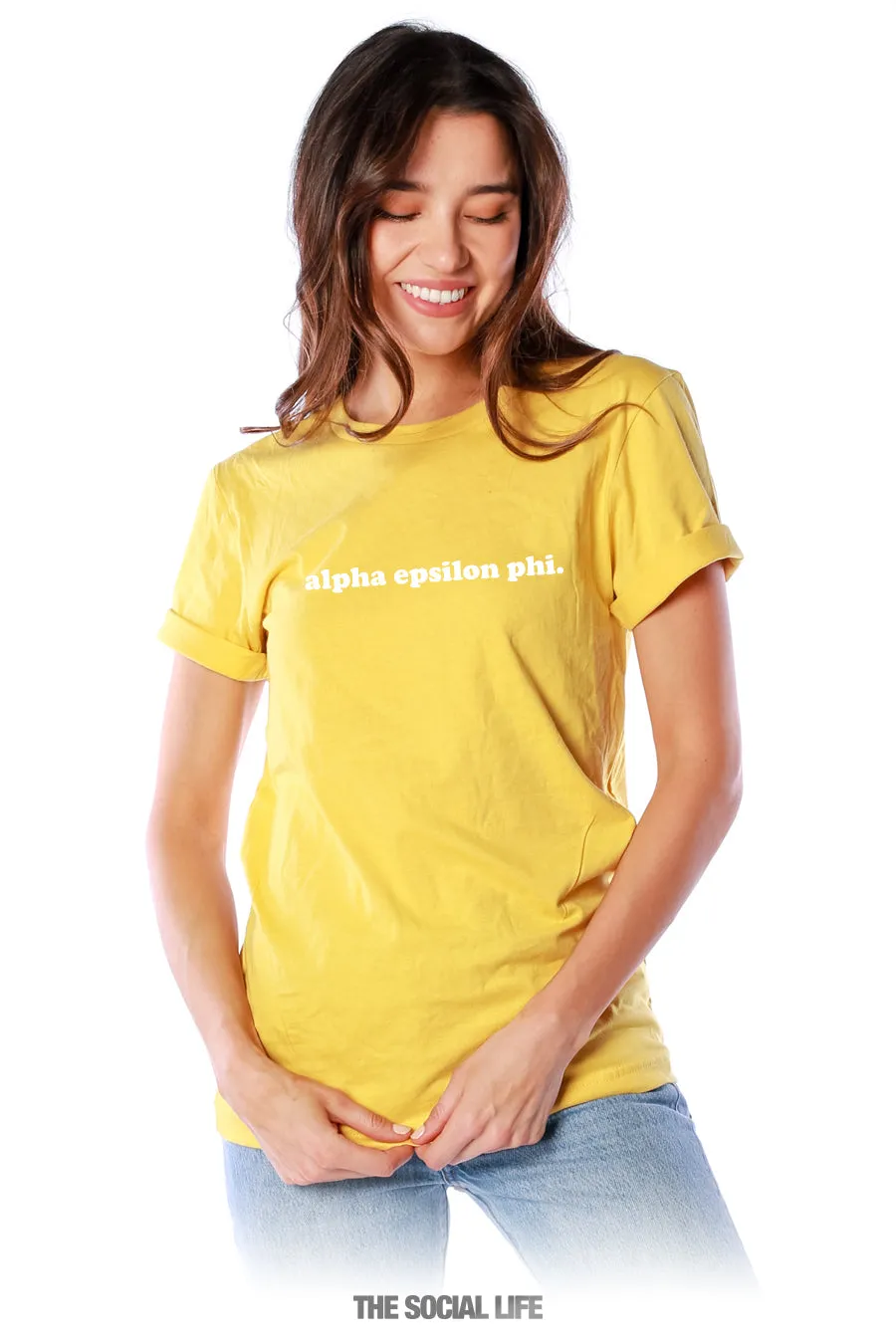 Alpha Epsilon Phi Simple Tee