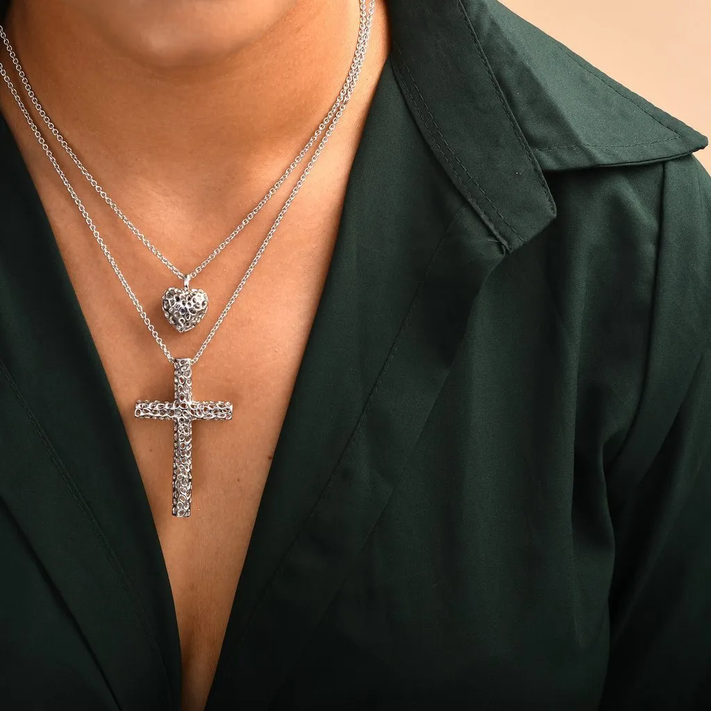 Angel Heart Necklace with Tanzanite