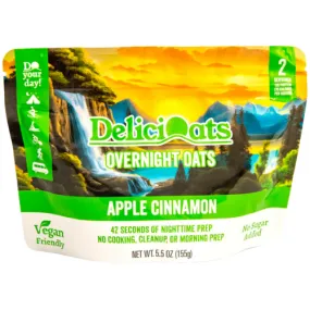 Apple Cinnamon Overnight Oats by DeliciOats™