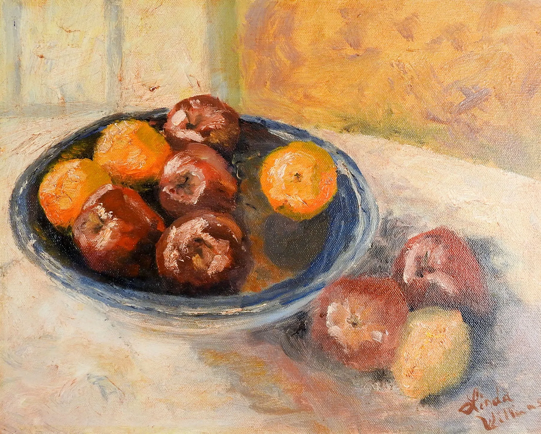 Apples & Oranges Still Life Painting