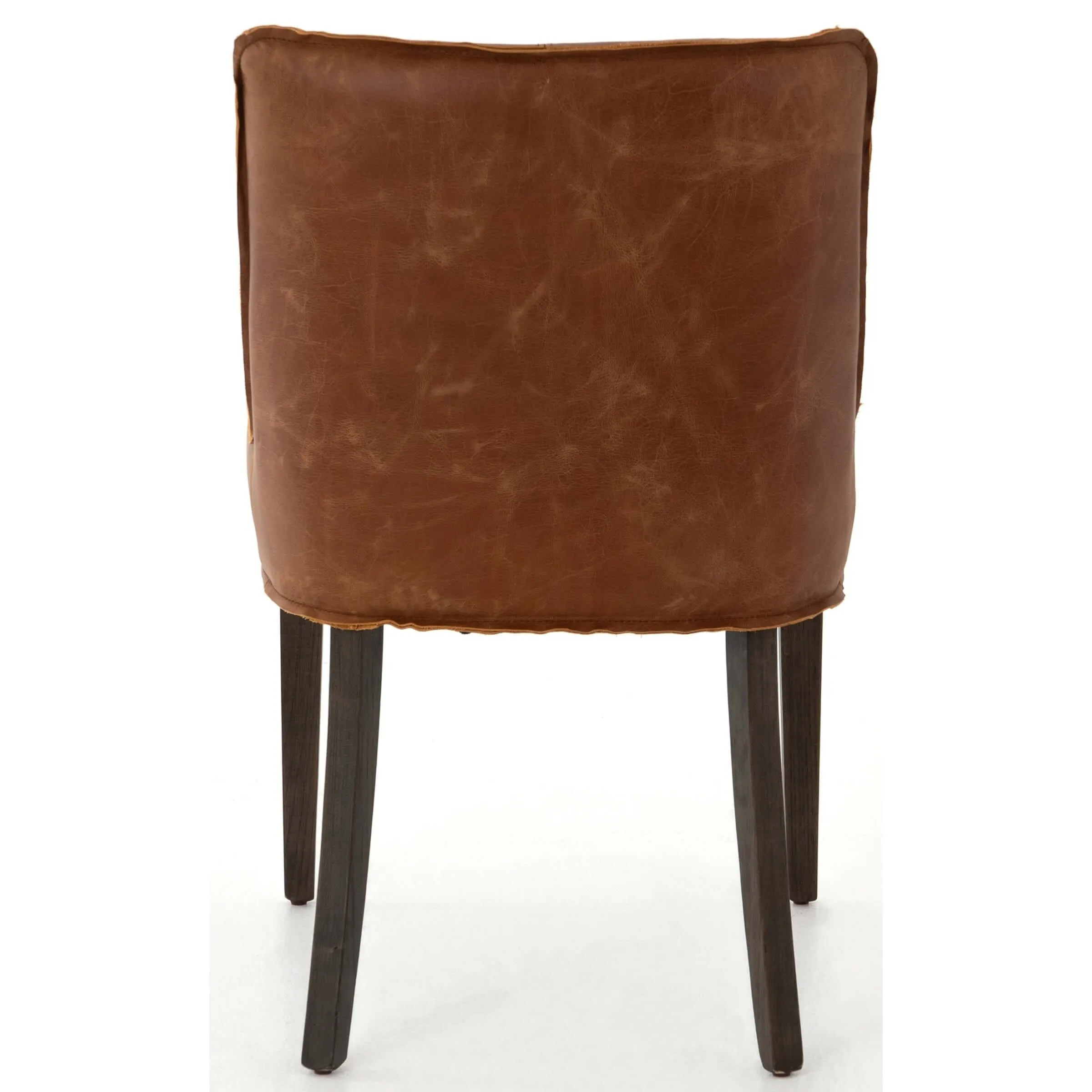 Aria Leather Dining Chair, Sienna Chestnut, Set of 2