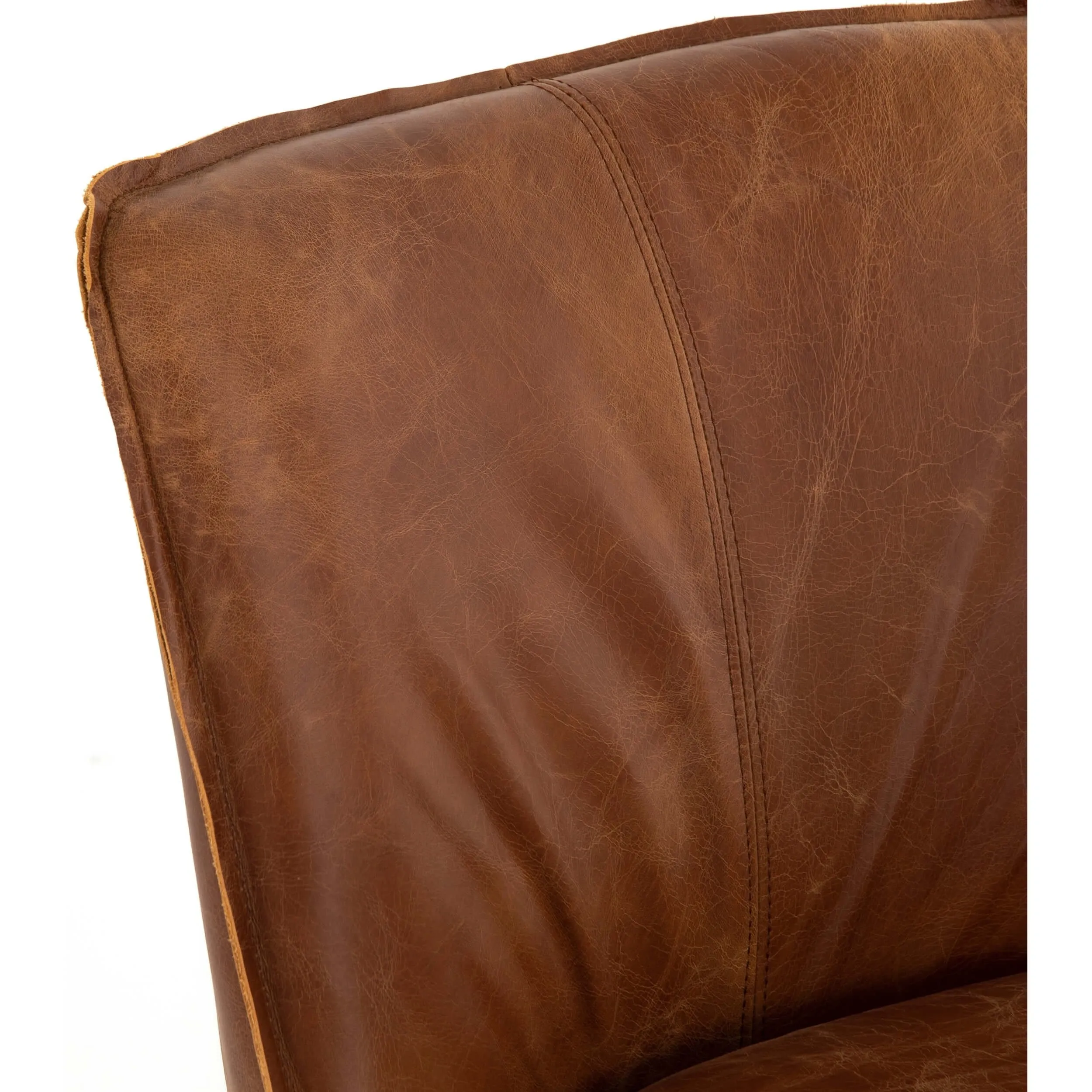 Aria Leather Dining Chair, Sienna Chestnut, Set of 2