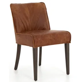 Aria Leather Dining Chair, Sienna Chestnut, Set of 2