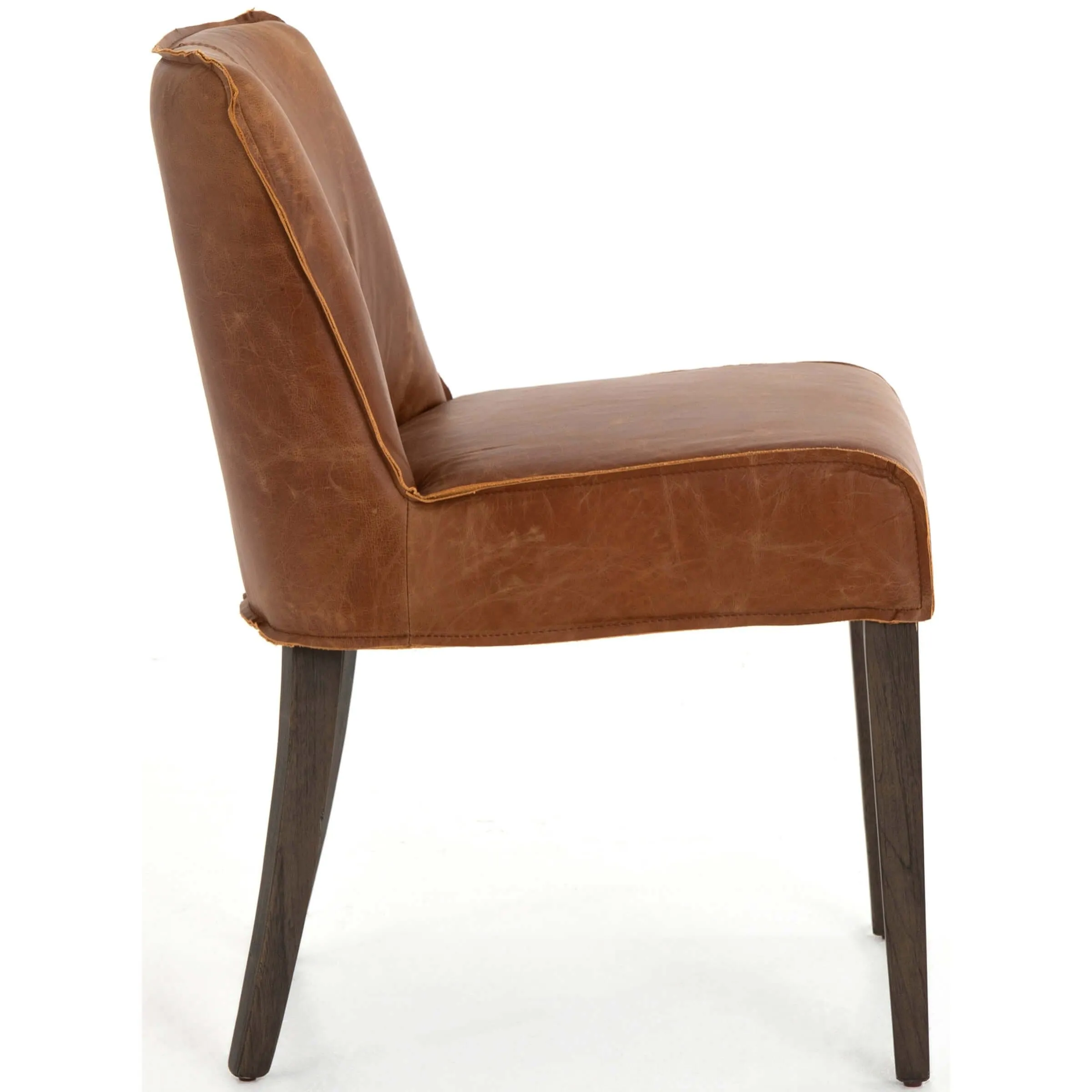 Aria Leather Dining Chair, Sienna Chestnut, Set of 2