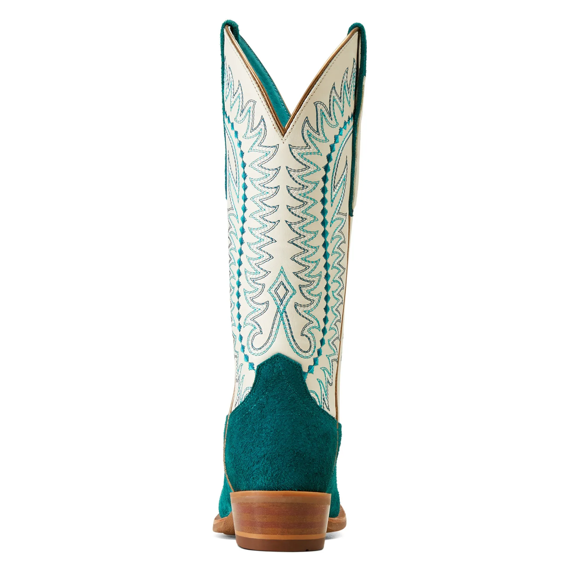 Ariat Ladies 10047046 Derby Monroe Western Boots in Ancient Turquoise Roughout