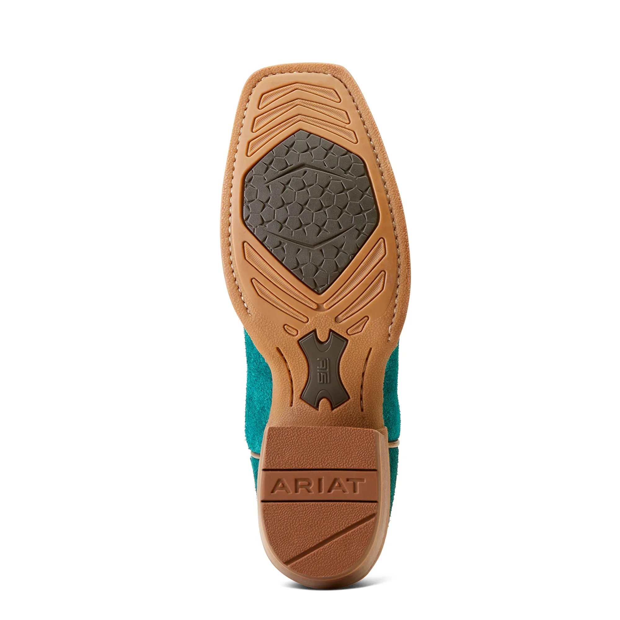 Ariat Ladies 10047046 Derby Monroe Western Boots in Ancient Turquoise Roughout