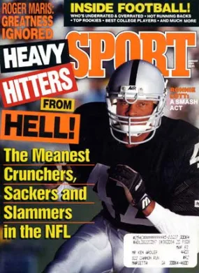 August 1991 Sport Cover (Ronnie Lott, Las Vegas Raiders)