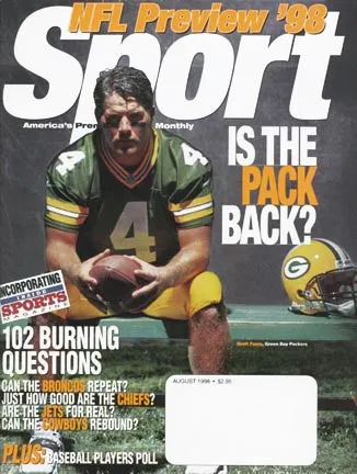 August 1998 Sport Cover (Brett Favre, Green Bay Packers)