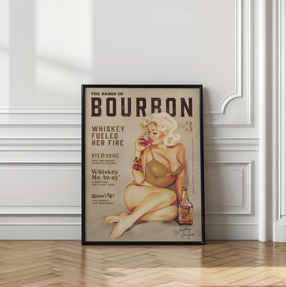 Babes of Bourbon Vol 3 Sexy Vintage Pin Up Girl Drinking Whiskey , By Brett Gramse