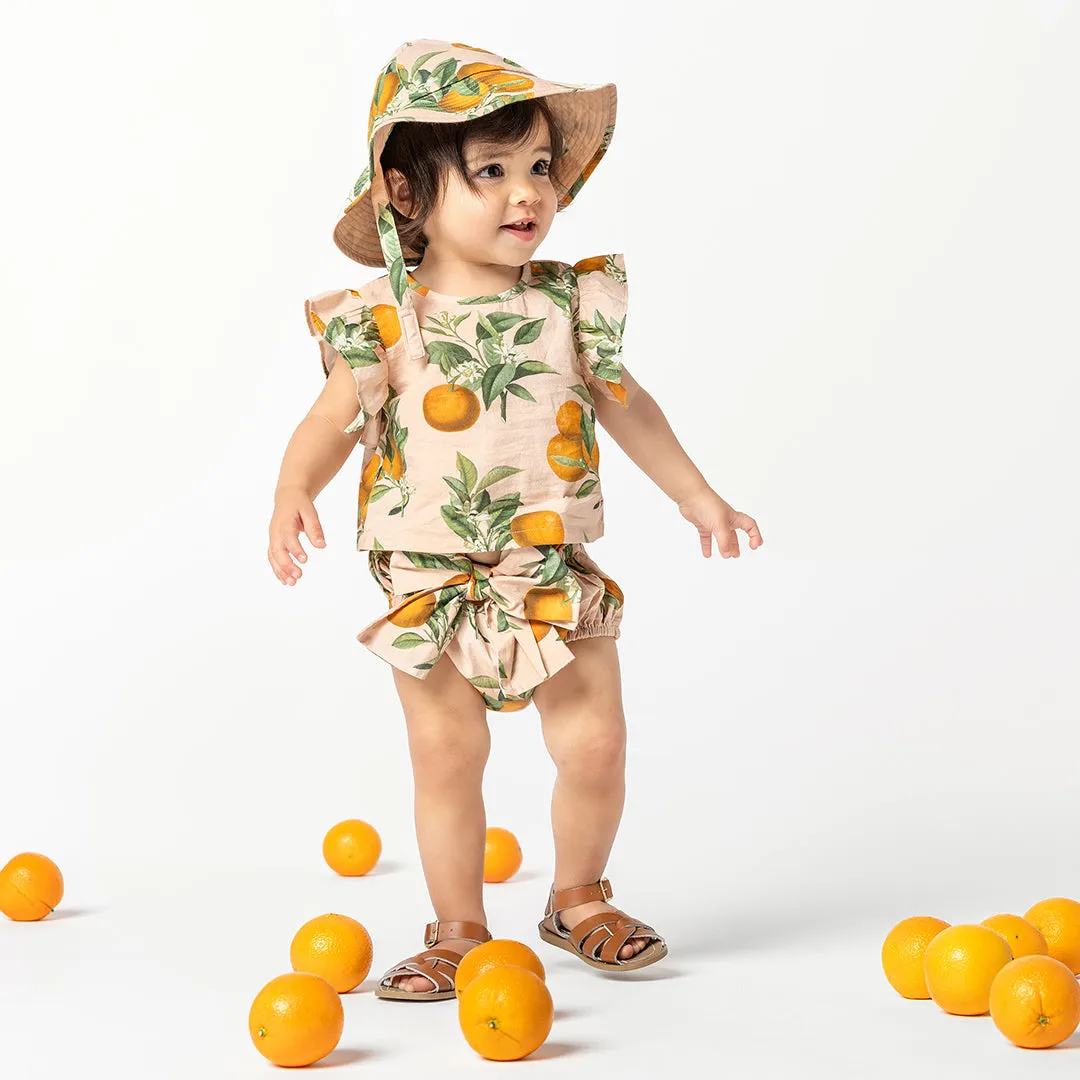 Baby Girls Abigail 2-Piece Set - Pink Botanical Oranges