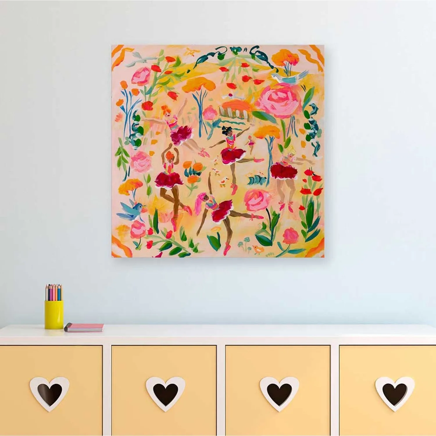 Ballerinas & Blooms Canvas Wall Art