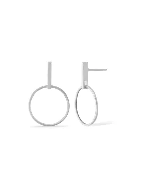 Bar & Ring Post Earrings by boma