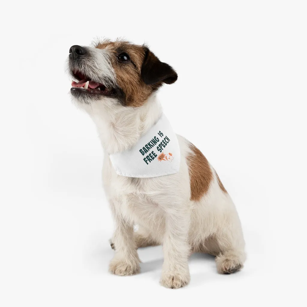 Barking Is Free Speech Dog Bandana Collar