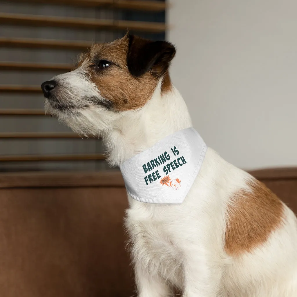 Barking Is Free Speech Dog Bandana Collar