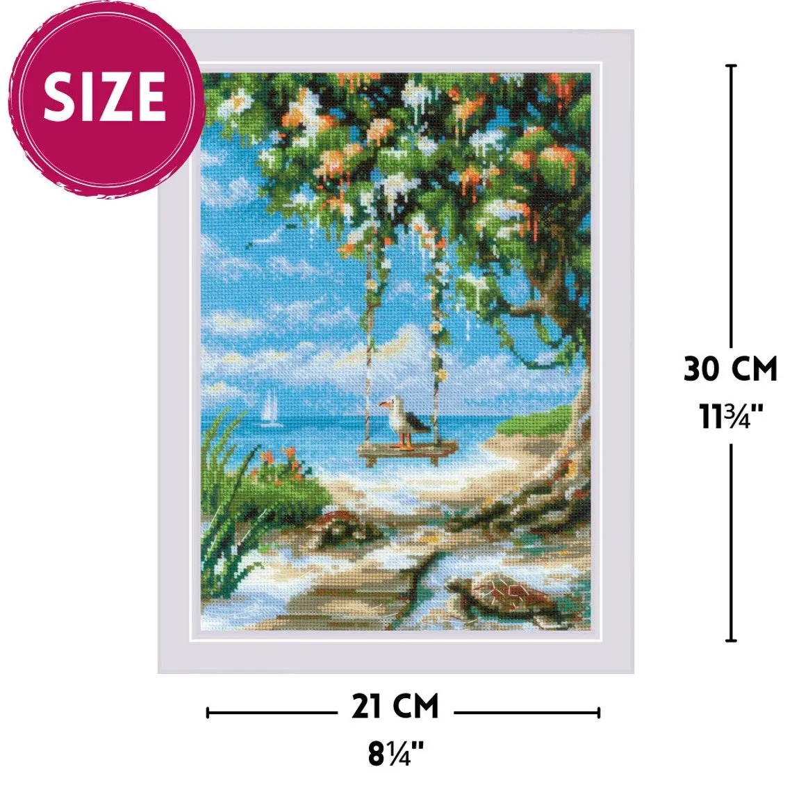 Beach Swing R2215 Counted Cross Stitch Kit