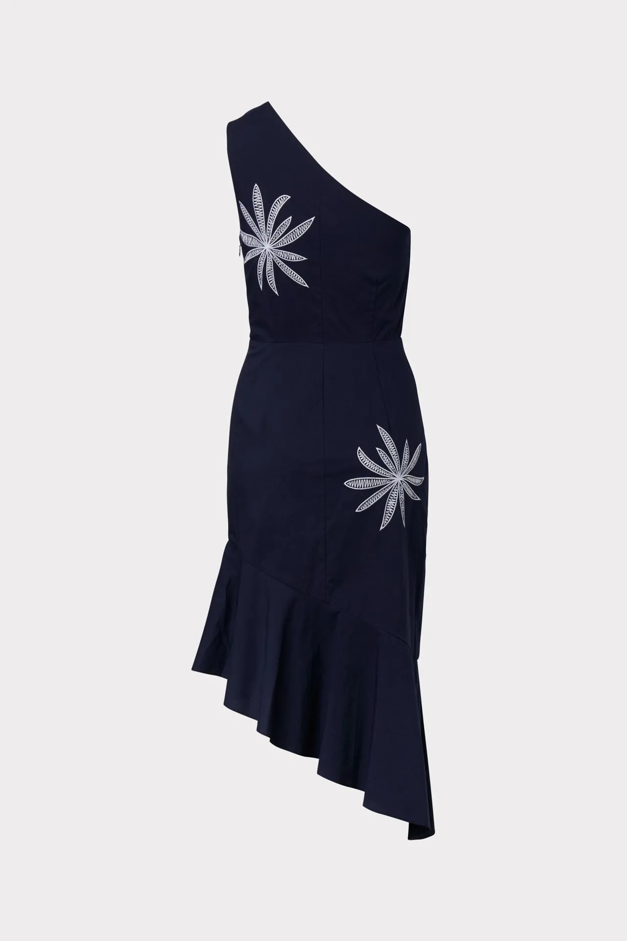 Beatrice Embroidered Poplin Dress