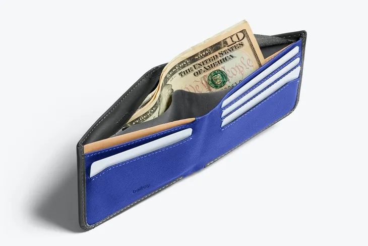 Bellroy Hide & Seek Hi Wallet Charcoal/Cobalt