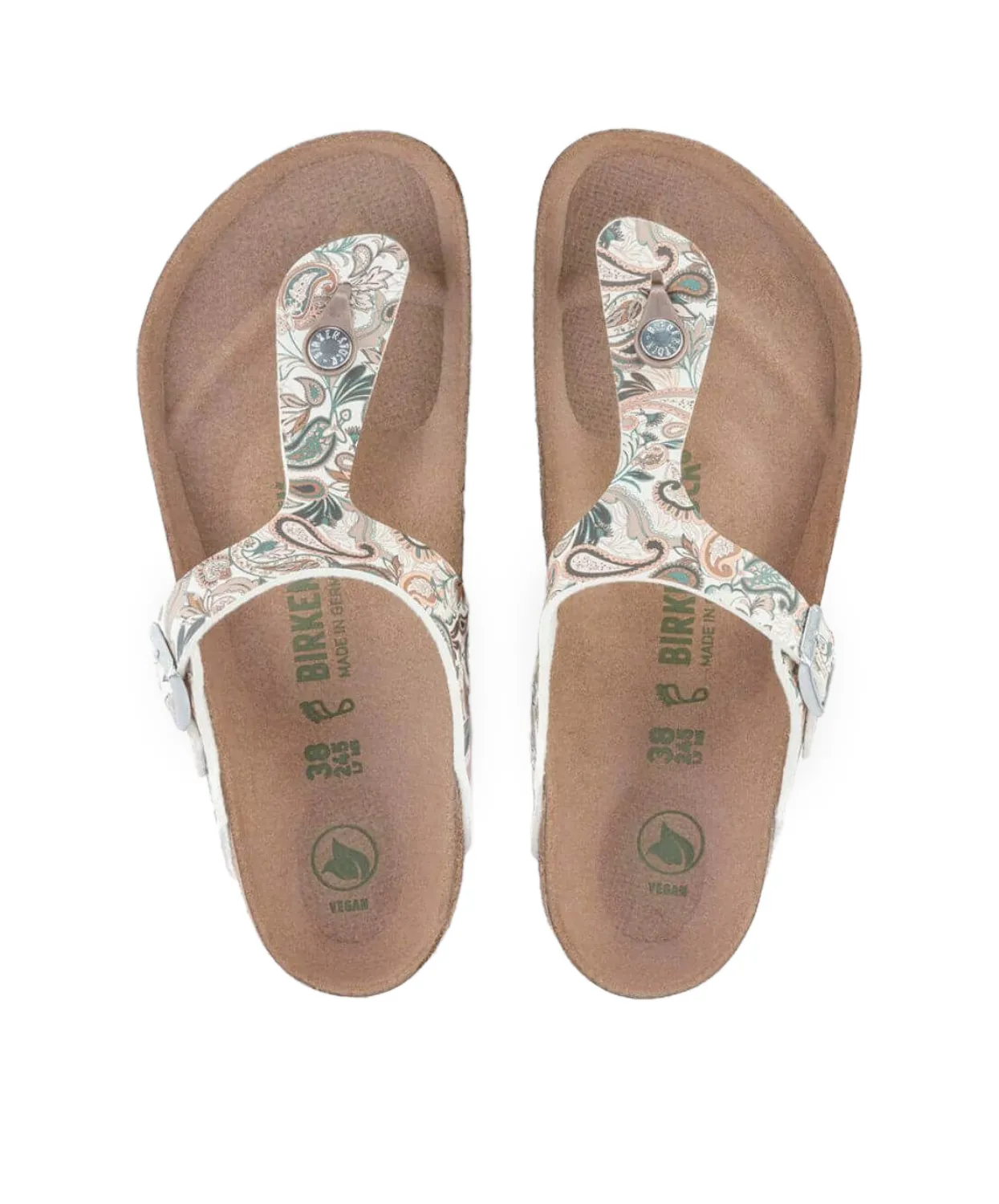 Birkenstock Gizeh BF Paisley Light Rose/Multicolour Vegan Sandals